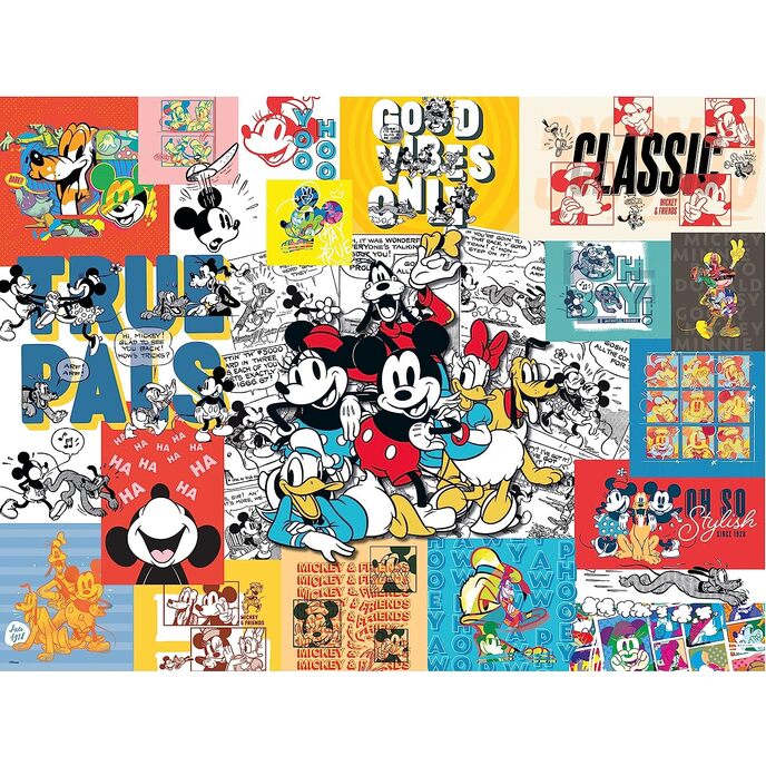 Ceaco - Disney - Mickey and Friends - Übergroßes 200-teiliges Puzzle