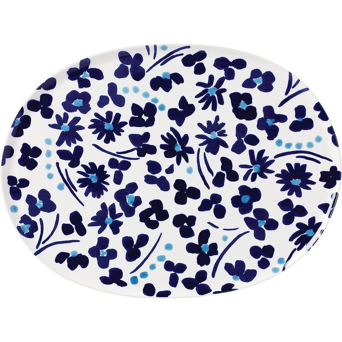 Kate Spade Floral Way Platter, 3,35, Μπλε