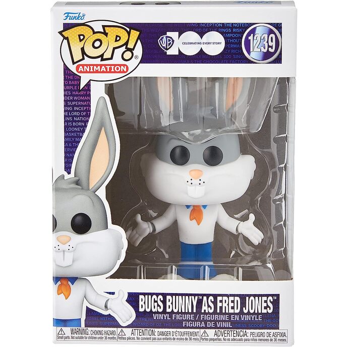 Funk Pop! Animazione: WB 100 - Looney Tunes, Bugs Bunny nei panni di Fred Jones